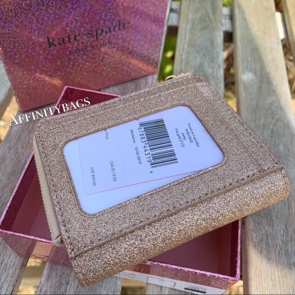 Boxed SM l-zip bifold wallet joeley Kate Spade - Picture 3 of 8
